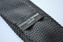 black tie skinny knitted tie with pointed end